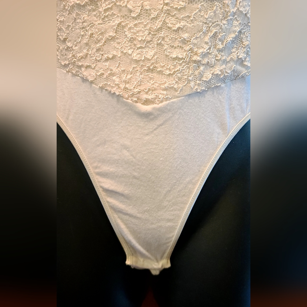 Body Drama Lingerie ivory stretch lace body suit szL - Picture 8 of 12